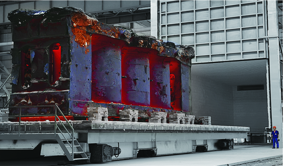 18500噸油壓機(jī)上橫粱鑄鋼件