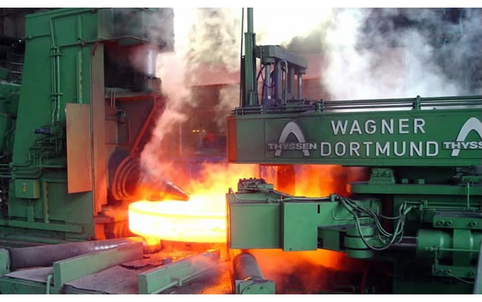 德國(guó)瓦格納Φ5米數(shù)控軋環(huán)機(jī)